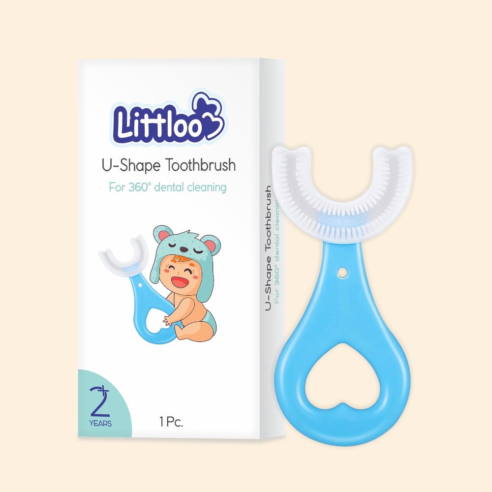 Littloo Littloo Littloo Baby U Shape Toothbrush Littloo Littloo Littloo Baby U Shape Toothbrush